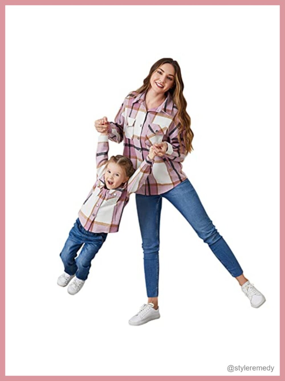 Plaid Flannel Shirt Long Sleeve Snap Button Jacket Casual Fall Winter